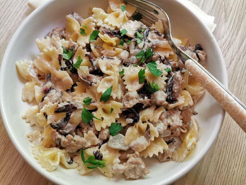 sausage and radicchio pasta recipe