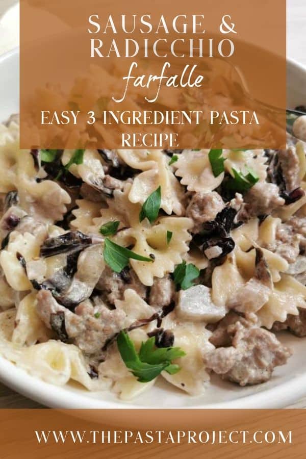 sausage and radicchio pasta recipe