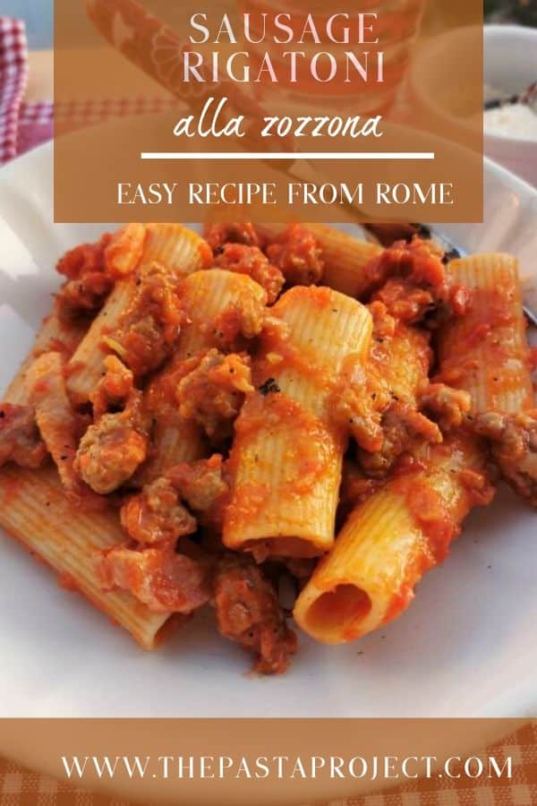 sausage rigatoni alla zozzona