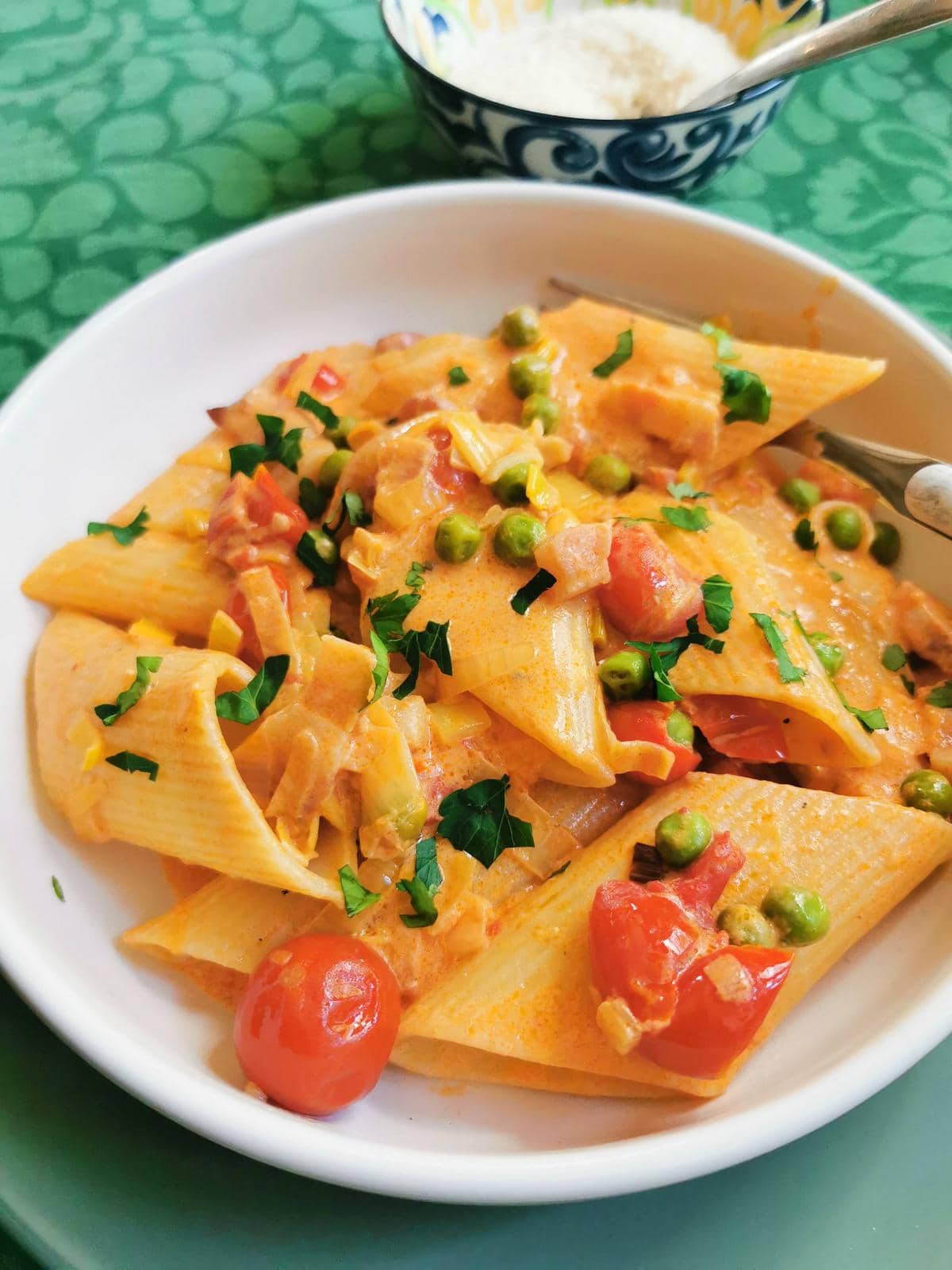 Seven Ps Pasta (Penne alle Sette P).