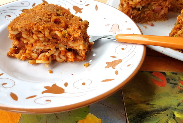 Sicilian baked anelletti timballo 