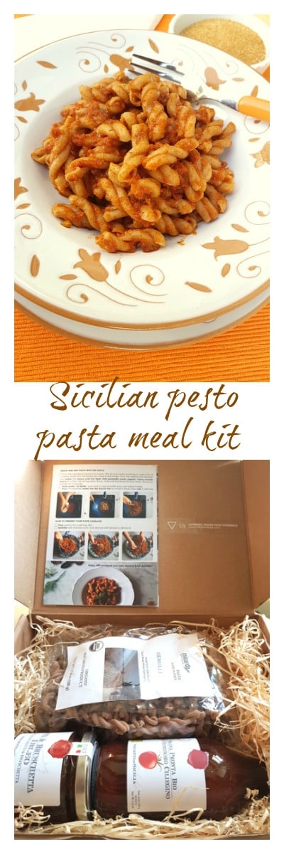 Sicilian pesto pasta meal kit 