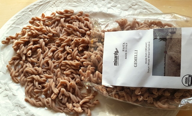 organic Sicilian ancient grains pasta gemelli