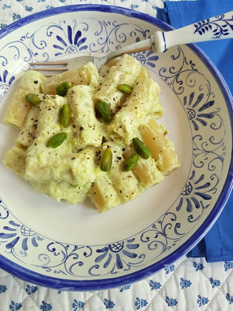 Sicilian ricotta and pistachio pasta