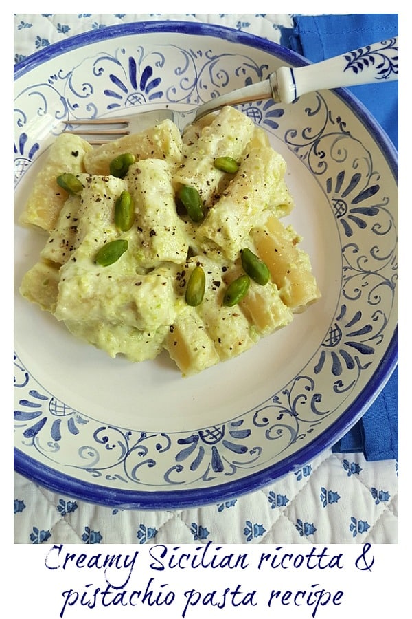 Sicilian ricotta and pistachio pasta recipe