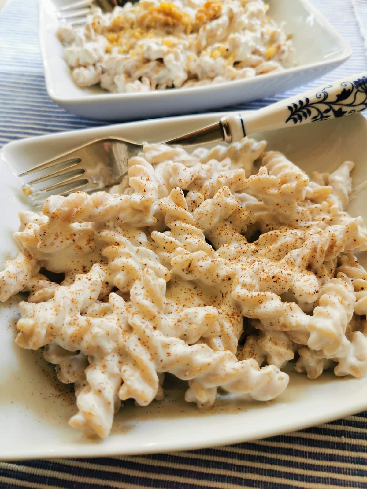 Sicilian ricotta pasta 2 ways (with nut meg or walnuts)