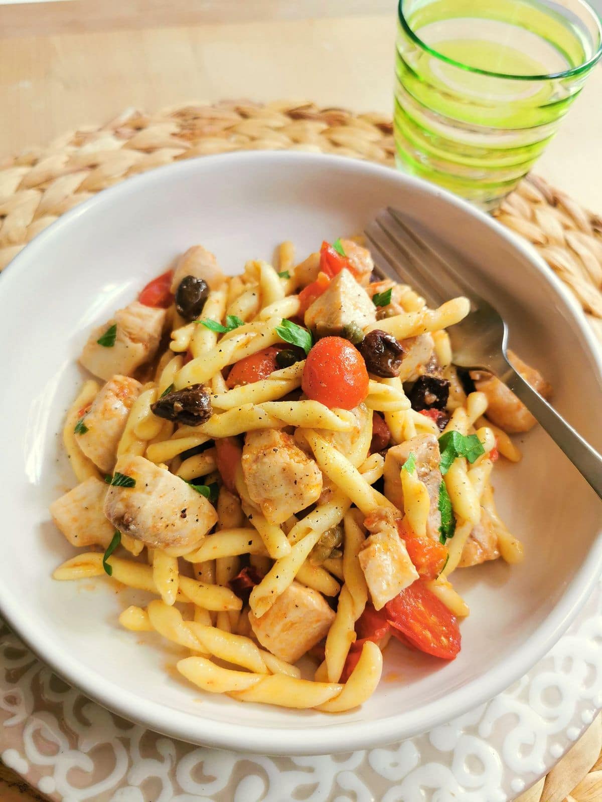 pasta with swordfish recipe from Sicily