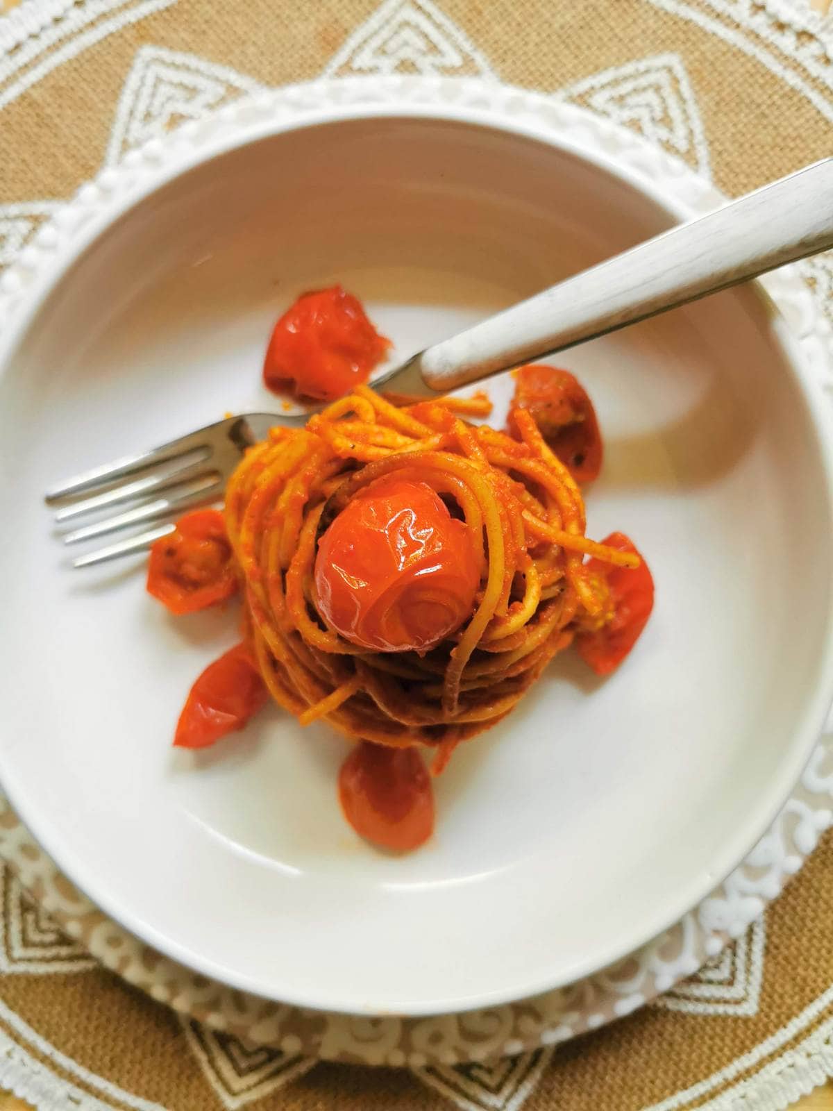 Spaghetti all’Assassina Assassin’s Spaghetti from Puglia.