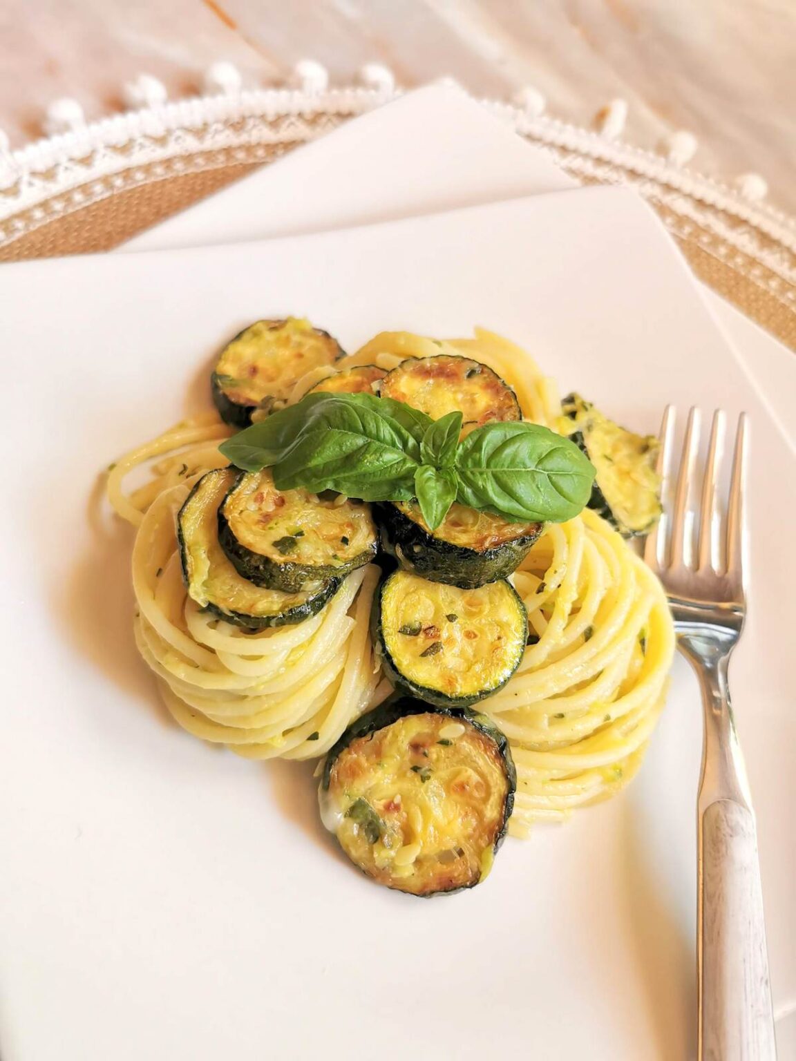 Spaghetti alla Nerano with Fried Zucchini. The Pasta Venture