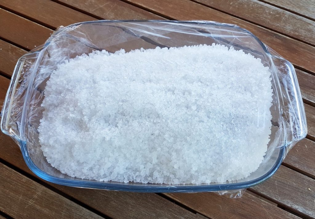 salt in a dish