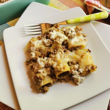 Stuffed paccheri al forno