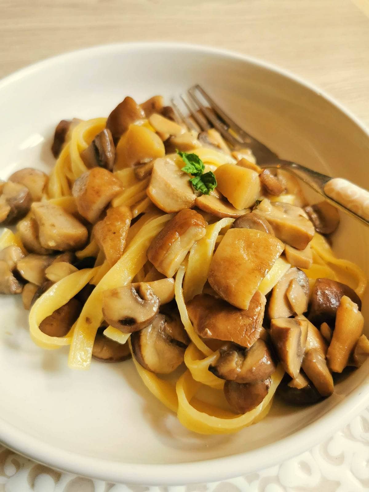 tagliatelle with porcini