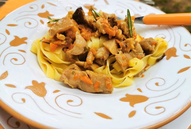 tagliatelle with rabbit ragu 