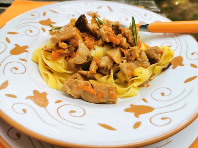 tagliatelle with rabbit ragu recipe from La Marche