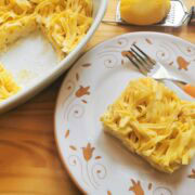 Tagliolini in milk.