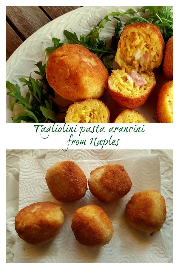 Tagliolini pasta arancini