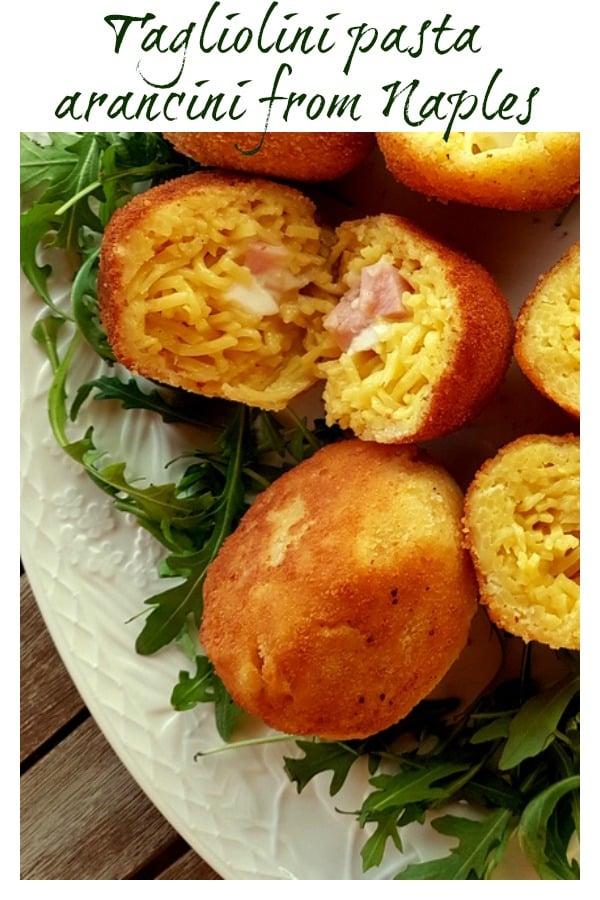 Tagliolini pasta arancini