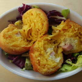 Tagliolini pasta arancini (croquettes)