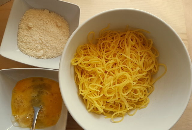 Tagliolini pasta arancini (croquettes) 