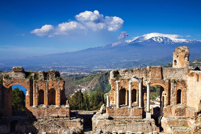 The Greek theatre Taormina, Sicily