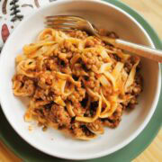 Umbrian lentil and sausage pasta recipe.