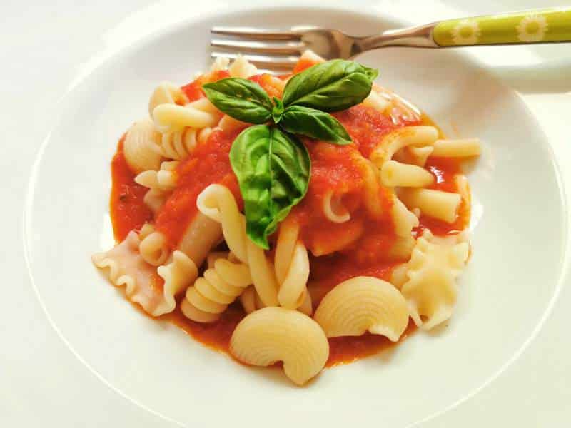 Tuscan Pomarola Tomato Sauce with Mixed Pasta 