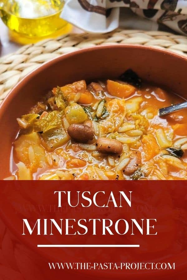 Tuscan minestrone with orzo pasta