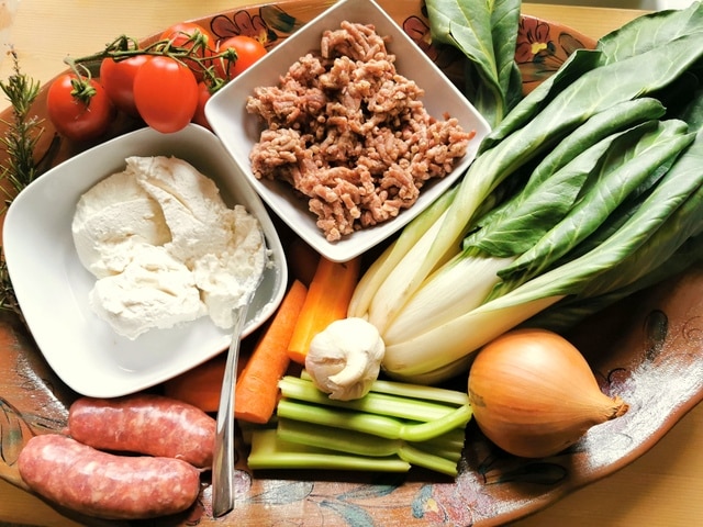 ingredients for pasta tordellata