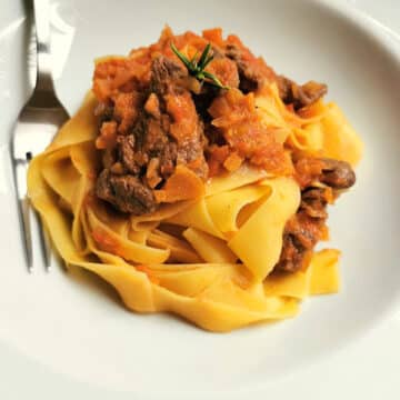 Tuscan wild boar ragu with pappardelle