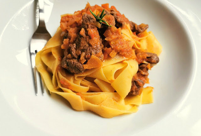 Tuscan wild boar ragu with pappardelle