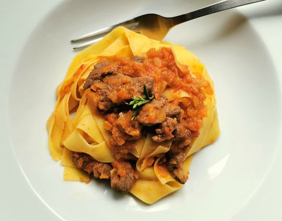 Tuscan wild boar ragu with pappardelle