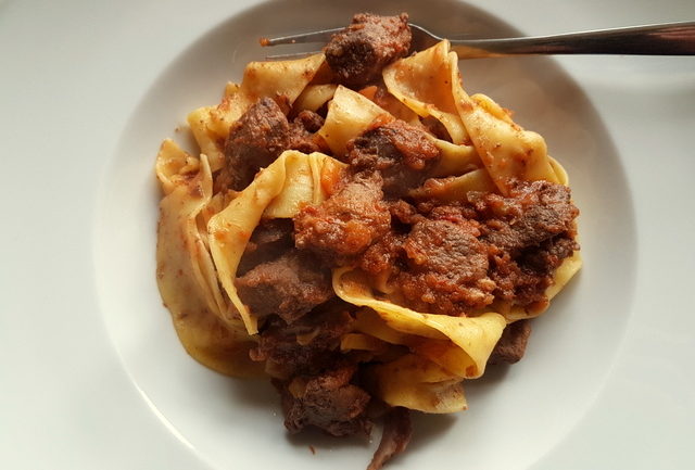 Wild boar ragu with pappardelle