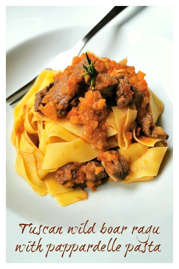 Tuscan wild boar ragu with pappardelle