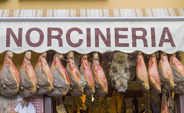 Norcineria in Norcia, Umbria