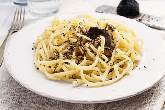 Strangozzi with black truffle, Umbria