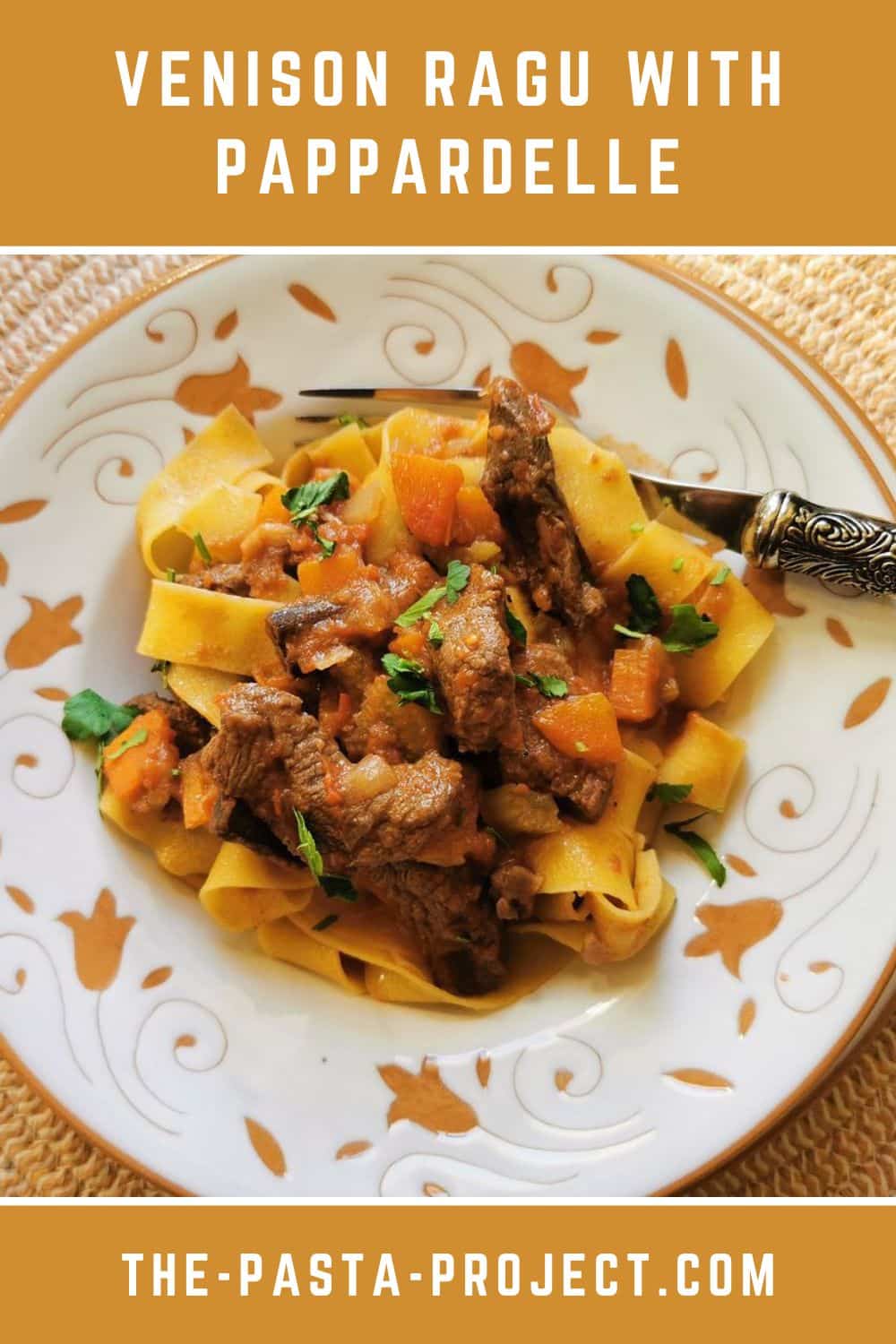 Venison ragu with pappardelle.