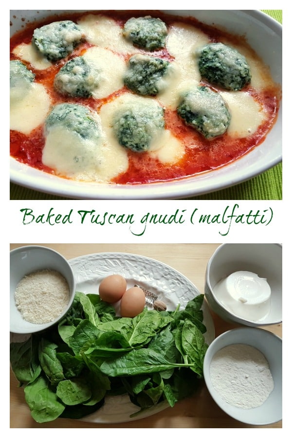 baked Tuscan gnudi (malfatti)