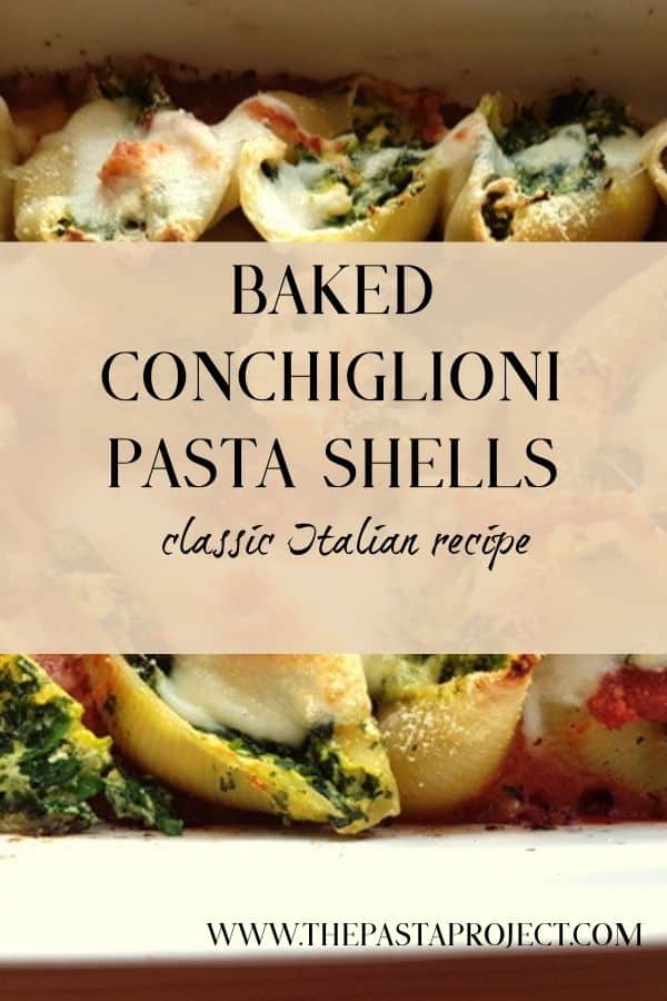 Baked Conchiglioni Pasta Shells