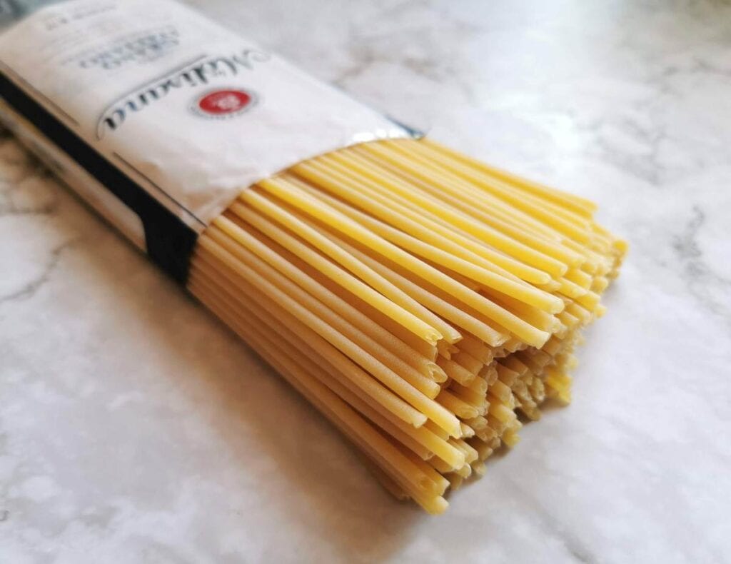 bucatini pasta from La Molisana.