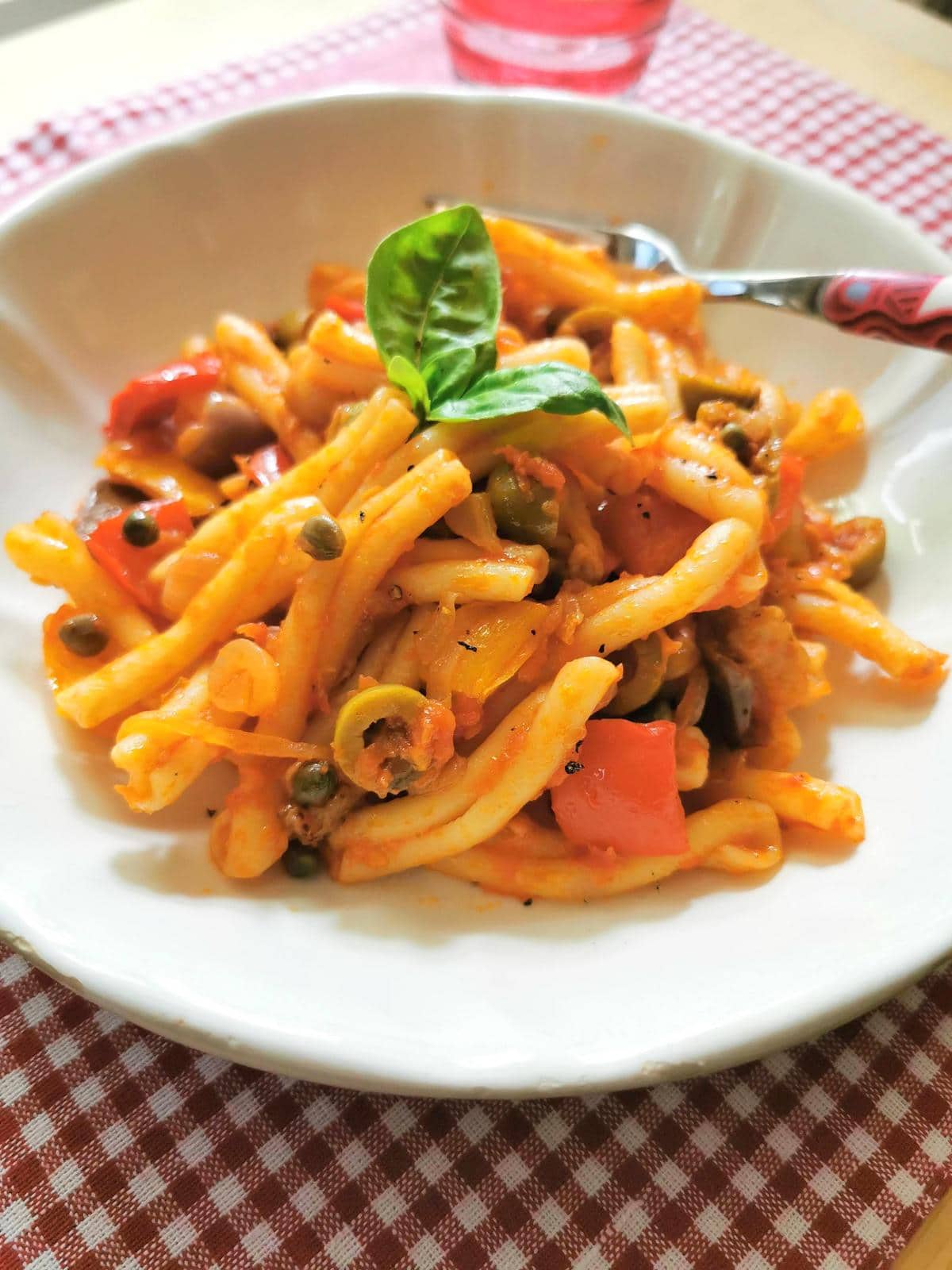 casarecce pasta caponata