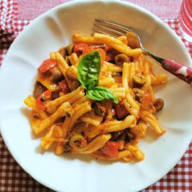 casarecce pasta caponata