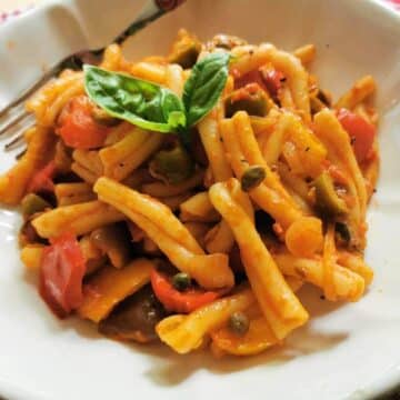 casarecce pasta caponata