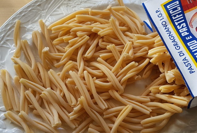 casarecce pasta from Gragnano