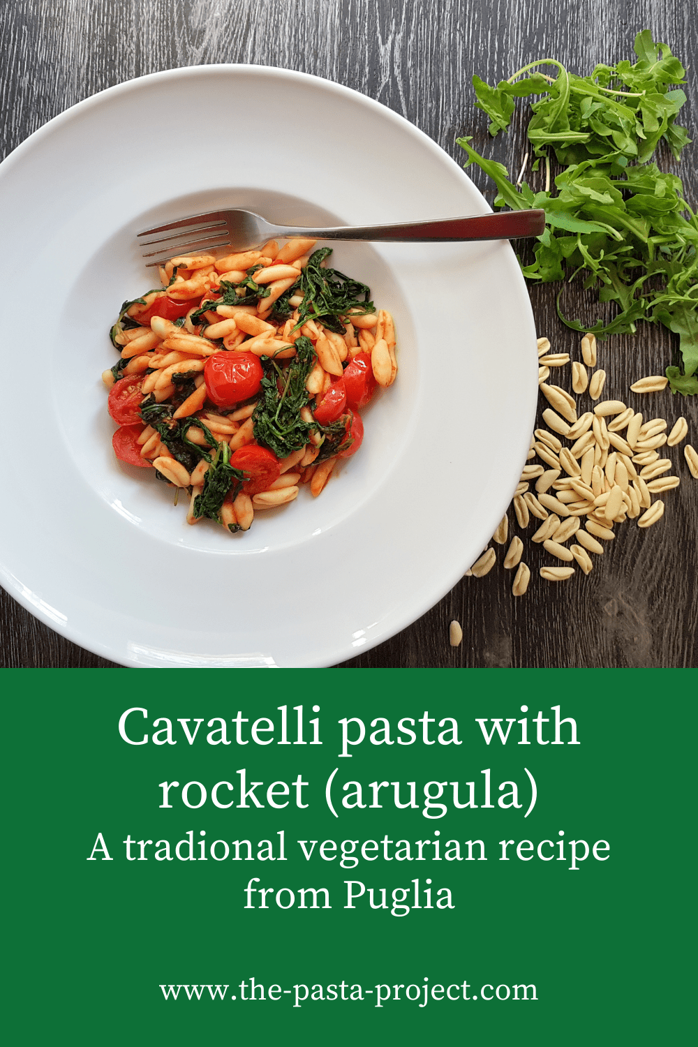 Cavatelli Pasta with Rocket (Arugula) The Pasta Project