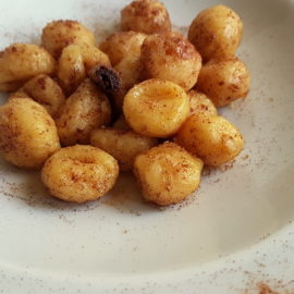 cinnamon butter gnocchi carnival recipe from Veneto