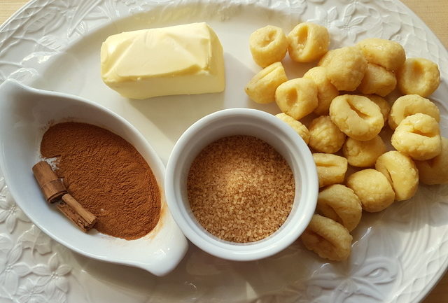 cinnamon butter gnocchi recipe from Veneto 