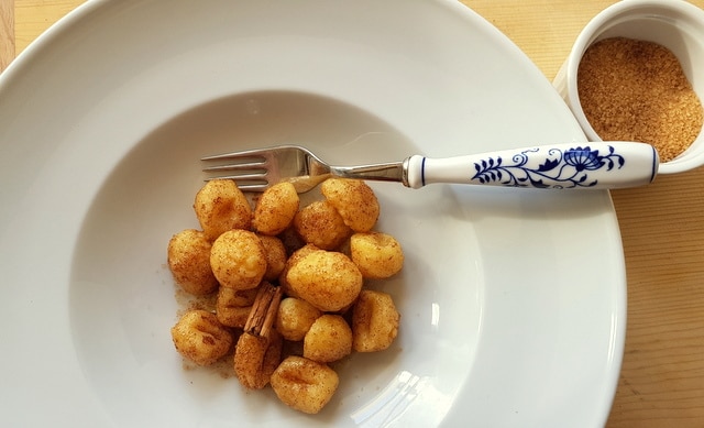 cinnamon butter gnocchi recipe from Veneto 