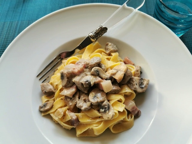 tagliatelle alla castellana recipe from the Italian Dolomites