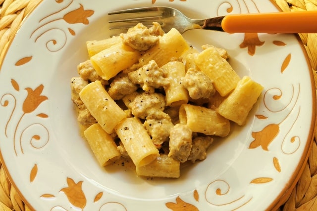 sausage and saffron pasta alla monzese