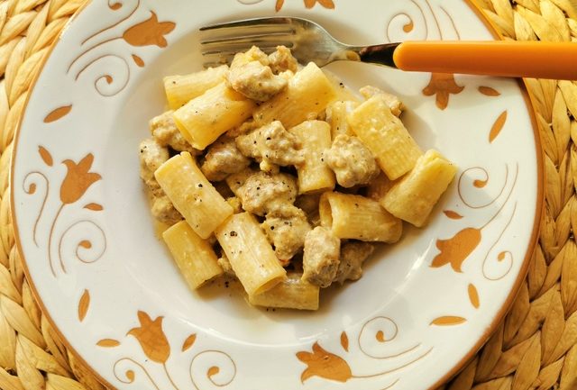 sausage and saffron pasta alla monzese